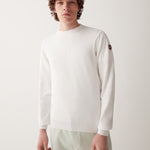 Men's Sweater m. Rund Hals - Herre - White - Gumpel & Co