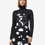 Fatale Long Sleeve Turtleneck - Dame - Black - Gumpel & Co