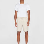 Men's Loose Hør Shorts - Herre - Light feather gray - Gumpel & Co