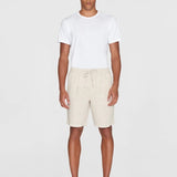 Men's Loose Hør Shorts - Herre - Light feather gray - Gumpel & Co