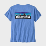 P 6 Logo Responsibiliti Tshirt - Dame - Abundant Blue - Gumpel & Co