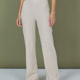 Women's Sweatpants m. Brede ben - Dame - Fog (Beige) - Gumpel & Co