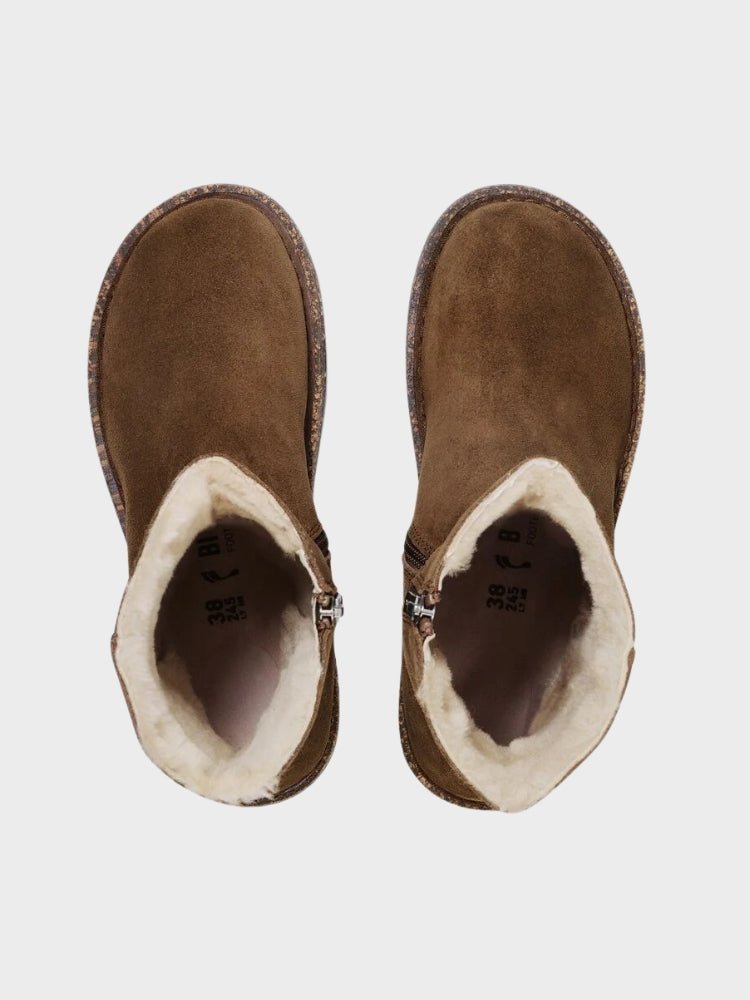 Uppsala Zip Shearling Regular - Womens - Dark Tea - Gumpel & Co