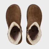 Uppsala Zip Shearling Regular - Womens - Dark Tea - Gumpel & Co