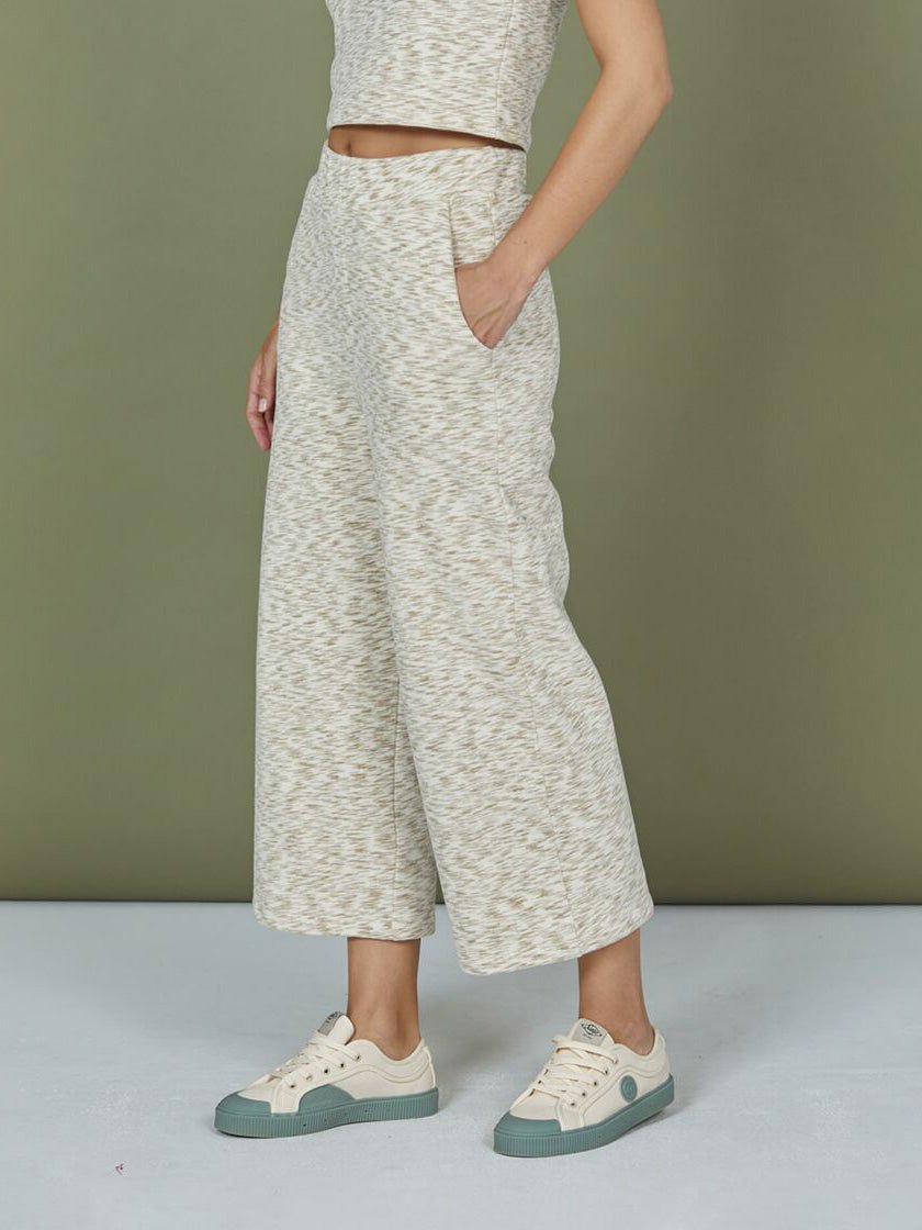 Women's Pantacourt Sweatpants - Dame - Twill (dirt beige) - Gumpel & Co