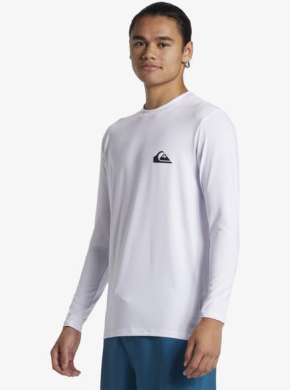 Men's Everyday Surf Long Sleeve UV T-shirt - Herre - White - Gumpel & Co