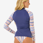 San Carlos Long Sleeve UPF Rash Vest - Dame - Dark Blue - Gumpel & Co