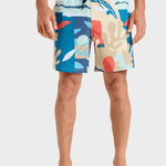 Surfsilk - Badebukser til mænd - Khaki Abstractom - Gumpel & Co