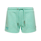 Women's Vintage Logo Jersey shorts i økologisk bomuld | Dame | Minted Marl - Gumpel & Co