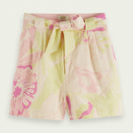 Women's High - Rise Mid - Length Shorts - Dame - Vondelfield Blossom - Gumpel & Co