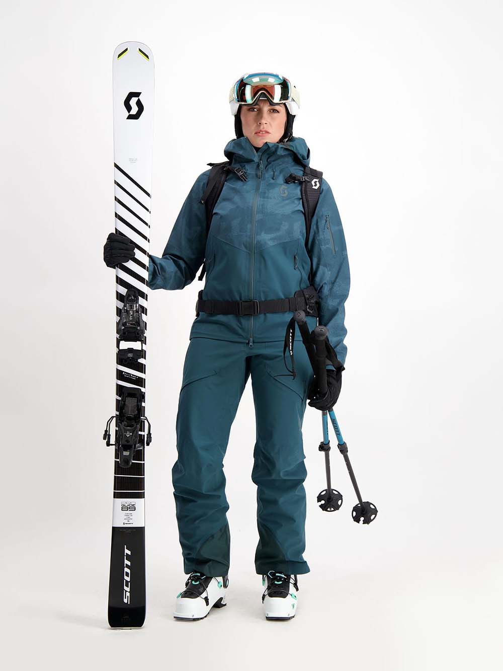 Women's Explorair 3L Skibukser - Dame - Black - Gumpel & Co
