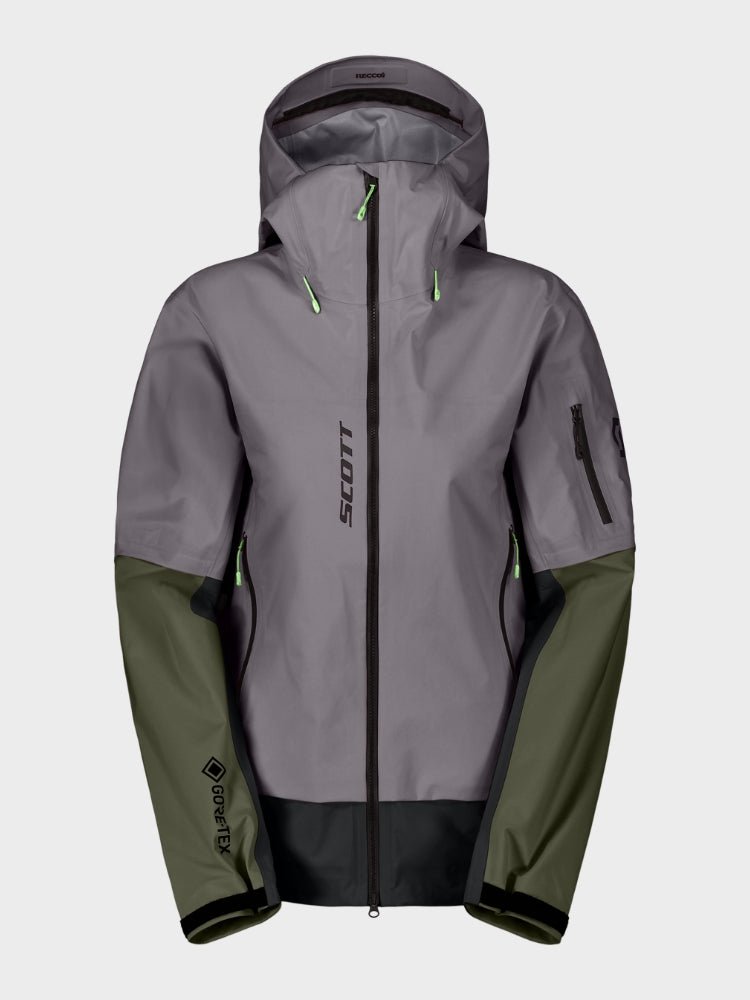 Explorair GTX 3L Skijakke - Dame - Grå / Grøn - Gumpel & Co