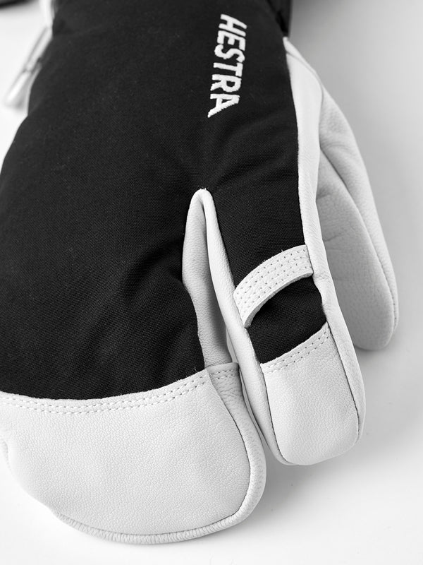 Army Leather Heli 3 - finger Skihandsker - Unisex - Black - Gumpel & Co