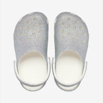 Toddler Classic Iridescent Glitter Clog - White - Gumpel & Co