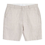 Men's Regular Hør Shorts - Herre - Light Feather Gray - Gumpel & Co
