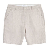 Men's Regular Hør Shorts - Herre - Light Feather Gray - Gumpel & Co