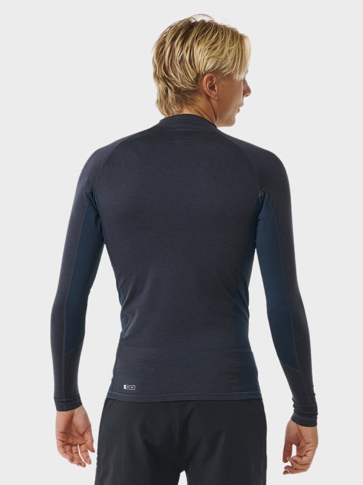 Dawn Patrol UV Long Sleeve Rash Guard - Mænd - Navy Marle - Gumpel & Co