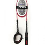 6' Freedom Helix All Round Leash - Fire Red - Gumpel & Co