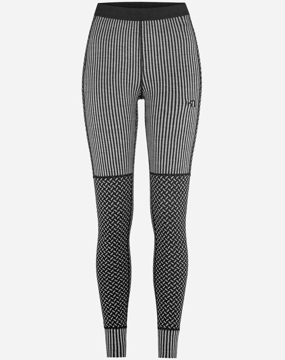 Women's Smekker 100% Merino Skiunderbukser - Dame - Black - Gumpel & Co