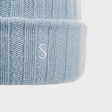 Cashmere Beanie - Unisex - Cashmere Blue - Gumpel & Co