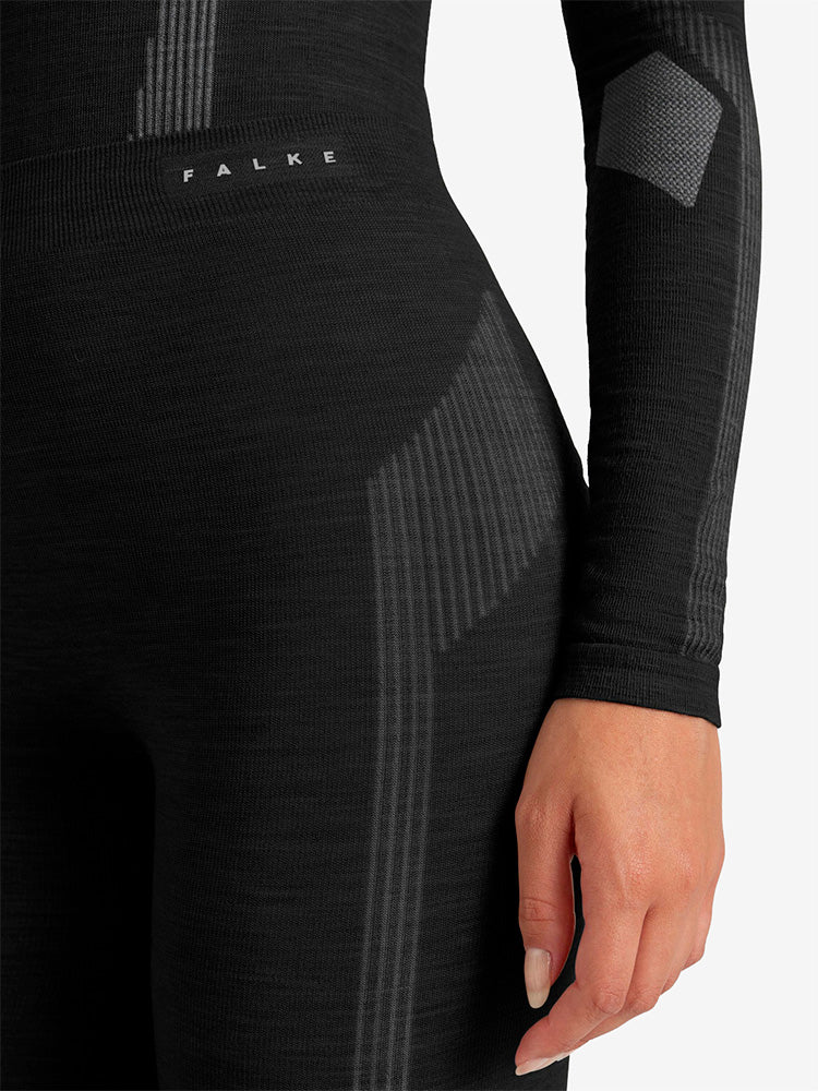 3/4 Wool Tech Skiunderbukser - Dame - Sort - Gumpel & Co