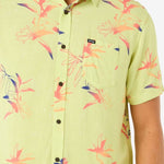 Fun Times Short Sleeve Shirt - Herre - Lime Wash - Gumpel & Co