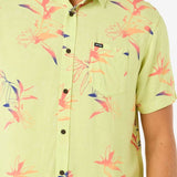 Fun Times Short Sleeve Shirt - Herre - Lime Wash - Gumpel & Co