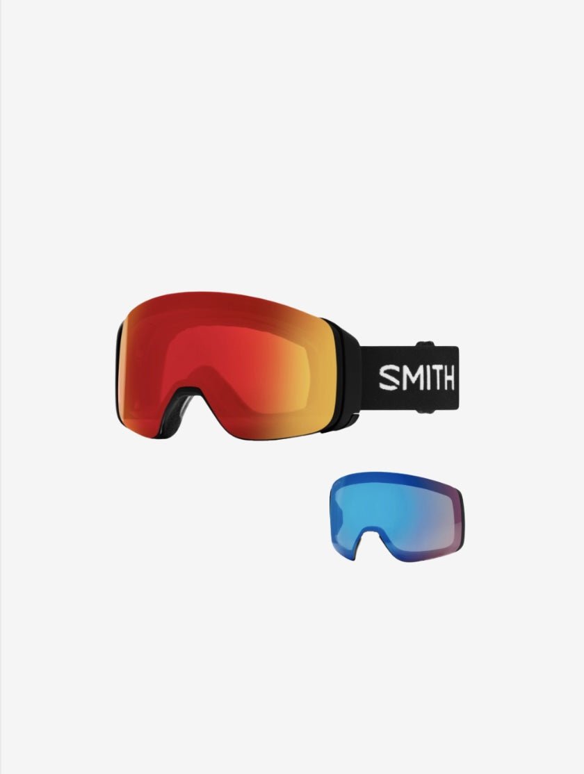 4D MAG - Skibriller - Black/Red + Ekstra linse - Gumpel & Co