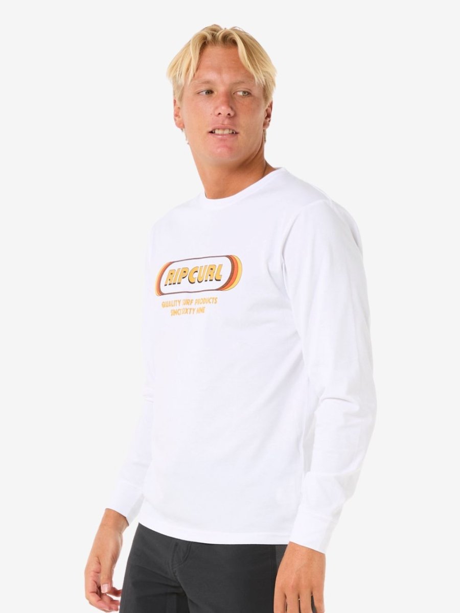 Icons Of Surf Long Sleeve UV Tee - Herre - White - Gumpel & Co