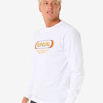 Icons Of Surf Long Sleeve UV Tee - Herre - White - Gumpel & Co
