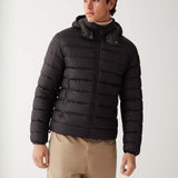 Men's Sporty Dunjakke m. Hætte - Herre - Chokolate - Gumpel & Co