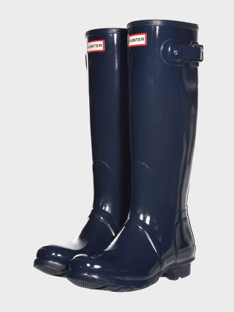 Original Tall Boot Gloss - Navy - Dame - Gumpel & Co
