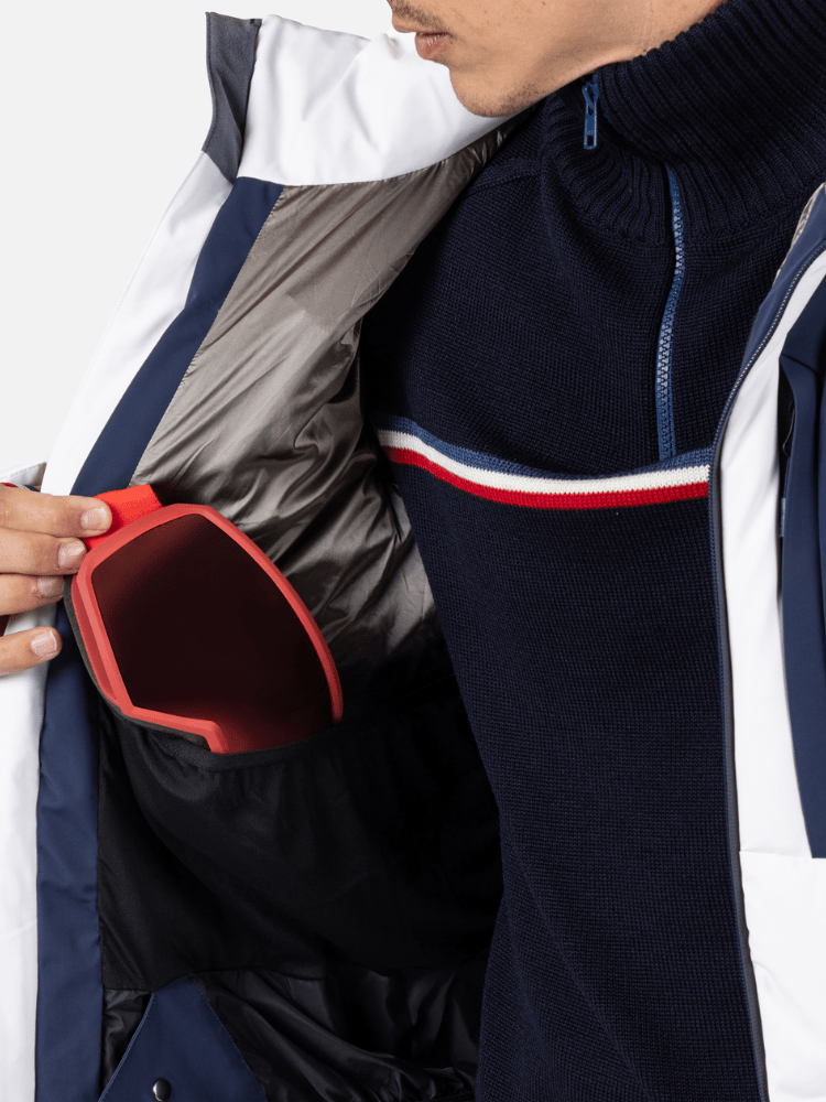 Ciastel Dun Skijakke - Mænd - Hvid / Blå - Gumpel & Co