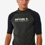 Shock UV Short Sleeve Rash Vest - Herre - Black Marle - Gumpel & Co