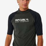 Shock UV Short Sleeve Rash Vest - Herre - Black Marle - Gumpel & Co