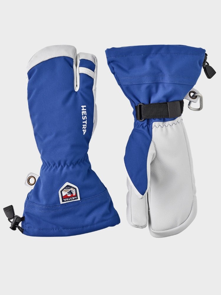 Army Leather Heli 3 - finger Skihandsker - Unisex - Royal Blue - Gumpel & Co