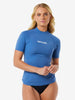 Classic Surf Short Sleeve UV Rash Vest - Women - Wint Navy
