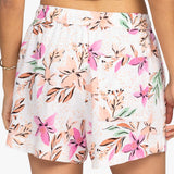 Women's Lekeitio Break Beach Shorts - Dame - Snow White Tropical - Gumpel & Co