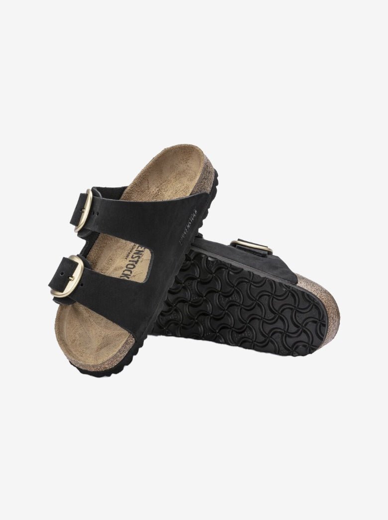 Arizona Big Buckle Nubuck Leather - Black - Normal - Gumpel & Co