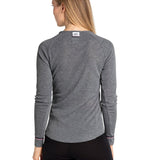 Women's Active Warm Skiundertrøje - Steel Grey Melange - Gumpel & Co