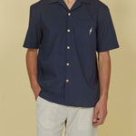 Men's Surf Road Skjorte - Herre - Navy - Gumpel & Co