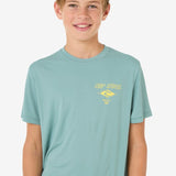 Icons Surflite UPF Short Sleeve Rash Vest - Børn - Blue Lagoon - Gumpel & Co