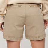 Women's Classic Chino Shorts - Dame - Stonewash Taupe - Gumpel & Co