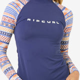 San Carlos Long Sleeve UPF Rash Vest - Dame - Dark Blue - Gumpel & Co