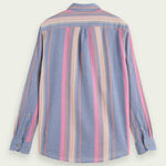 Men's Regular Fit Striped Skjorte - Herre - White/Pink Stripe - Gumpel & Co