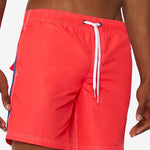 Iconic Taffeta Stretch Waist Mid - Length Swim Shorts - Herrer - Turbo - Gumpel & Co