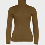 Mira Long Sleve Knit Sweater - Women - Dark Olive - Gumpel & Co