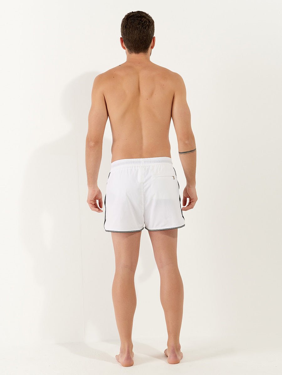 Men's Tom Badeshorts - Herre - Blanc - Gumpel & Co
