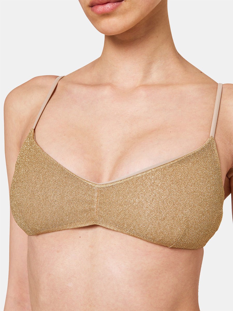 Women's Lauderdale Top/Lulin Badeshorts - Dame - Gold - Gumpel & Co