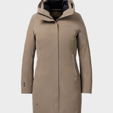 White Heat Frakke - Dame - Dark Sand - Gumpel & Co